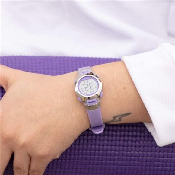 New Women's Purple Light‎ Armitron Sport Digital Adjustable Resin Strap Watch - Picture 2 of 6